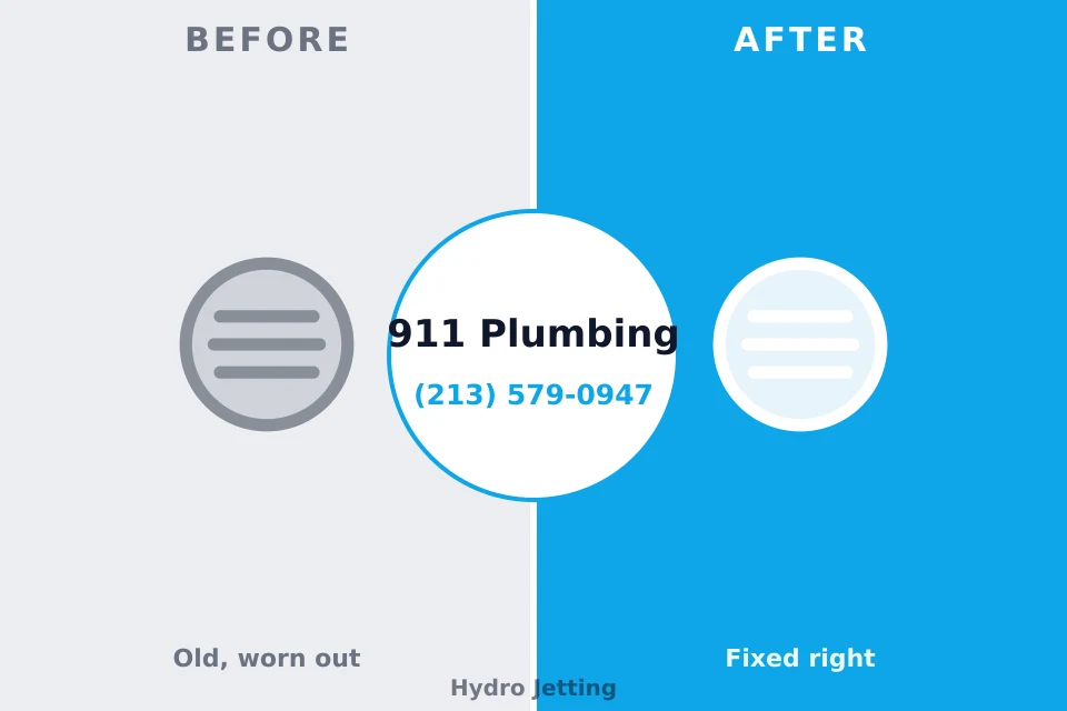 Before and after: plumbing company Chadds Ford, PA